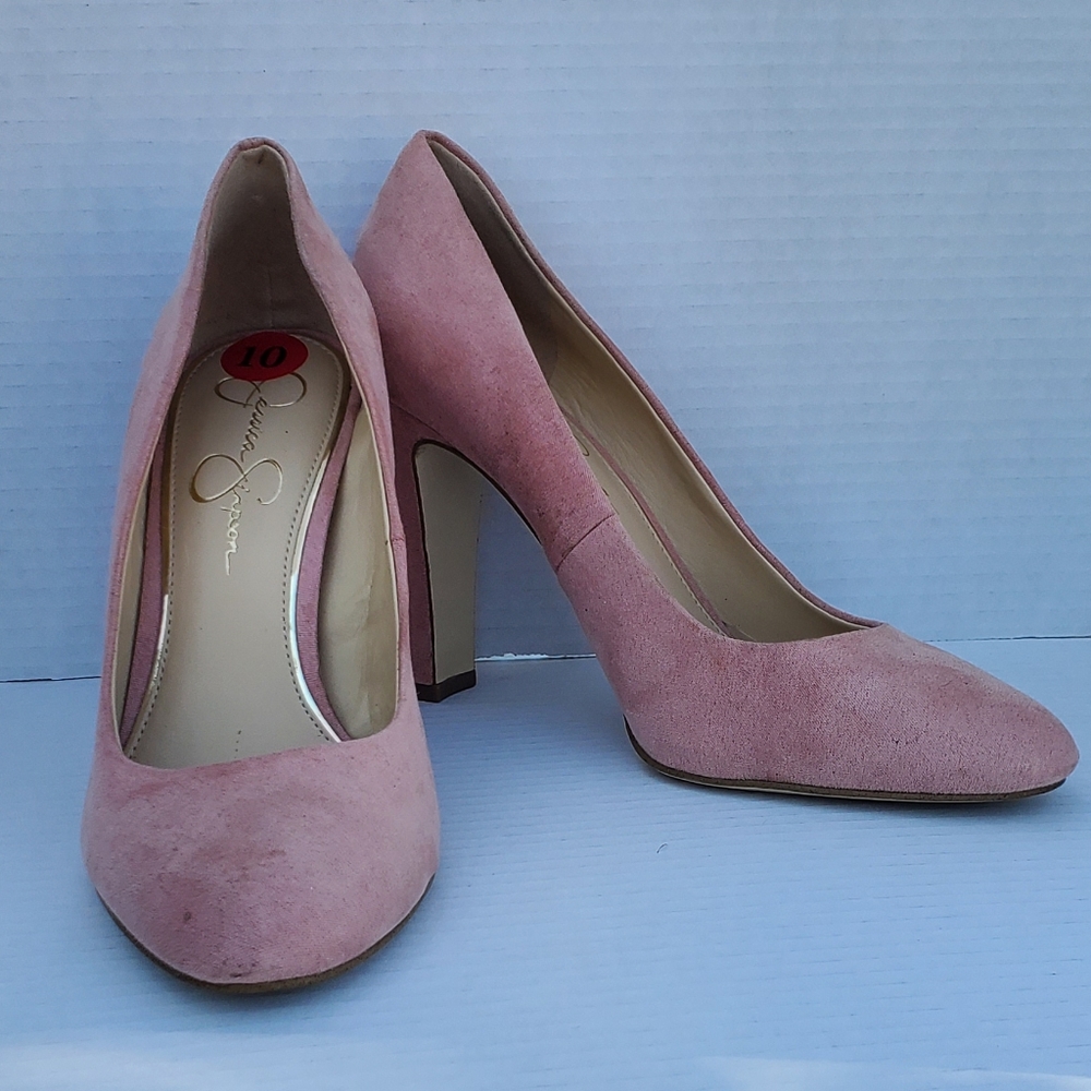 Jessica Simpson pink heels